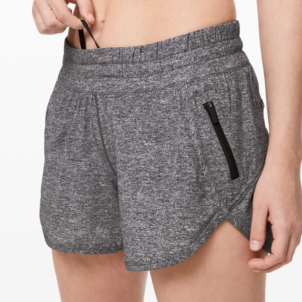 Lululemon Heather Lux Tracker Short V *4"